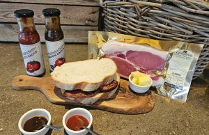 Grasmere Bacon with Pitchforks Sauce