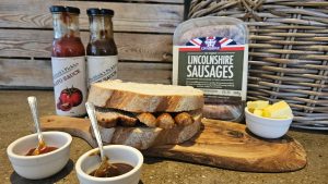 Grasmere Sausages with Pitchfork Sauce